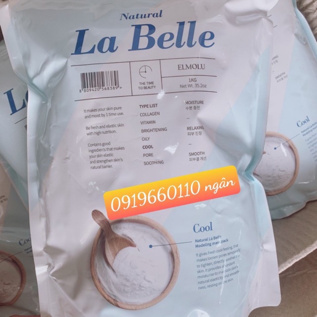 Bột mặt nạ dẻo La Belle Cool hàn quốc bịch 1kg