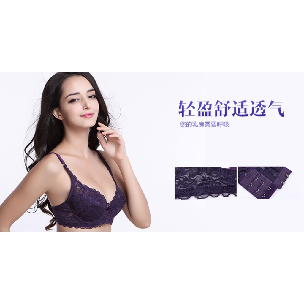 Áo Ngực Ren, Áo Lót Thái Lan Không Đệm, Có Gọng Cho Người Ngực To A53
