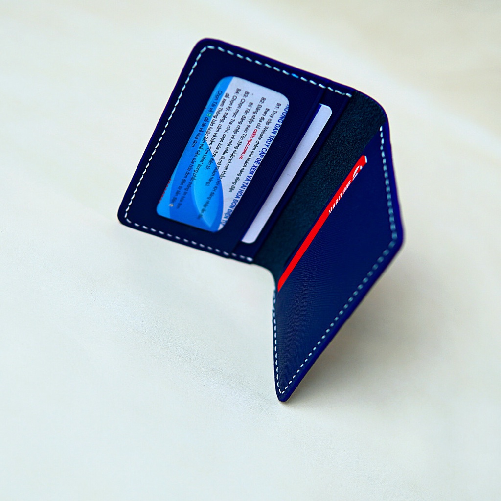 Bóp Da Nam Nữ WEMODA đựng card chất liệu da bò sịn bảo hành 24 tháng T100XD