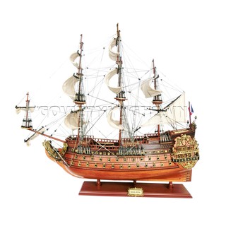 Mô Hình Thuyền Gỗ Chiến Cổ Soleil Royal - Thân tàu 80cm