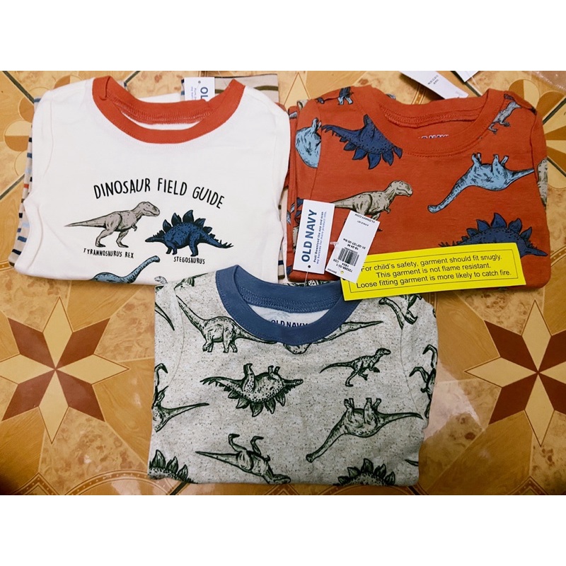 Set 3 bộ khủng long Oldnavy auth cho bé