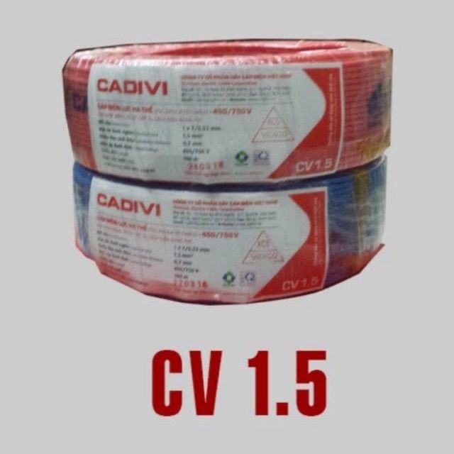 Dây Cáp Điện Đơn CaDiVi CV 1.5, 2.5, 4 , 6 , 8 mm2