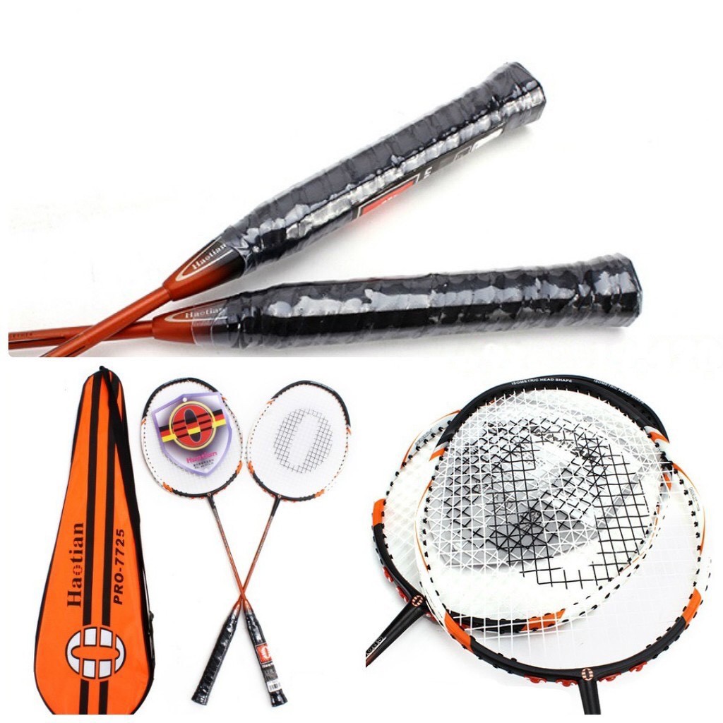 Cặp Vợt Cặp Cầu Lông Hation 7725 - Vợt Đan Sẵn, Dẻo, Trợ Lực Cực Tốt, Dễ Chơi