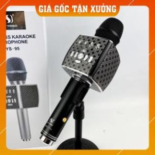 [GIÁ SỐC] Mic Karaoke YS 95 kết nối bluetooth Tích Hợp Loa Bass Không Dây Dùng Hát Tại Nhà Hoặc Livetream