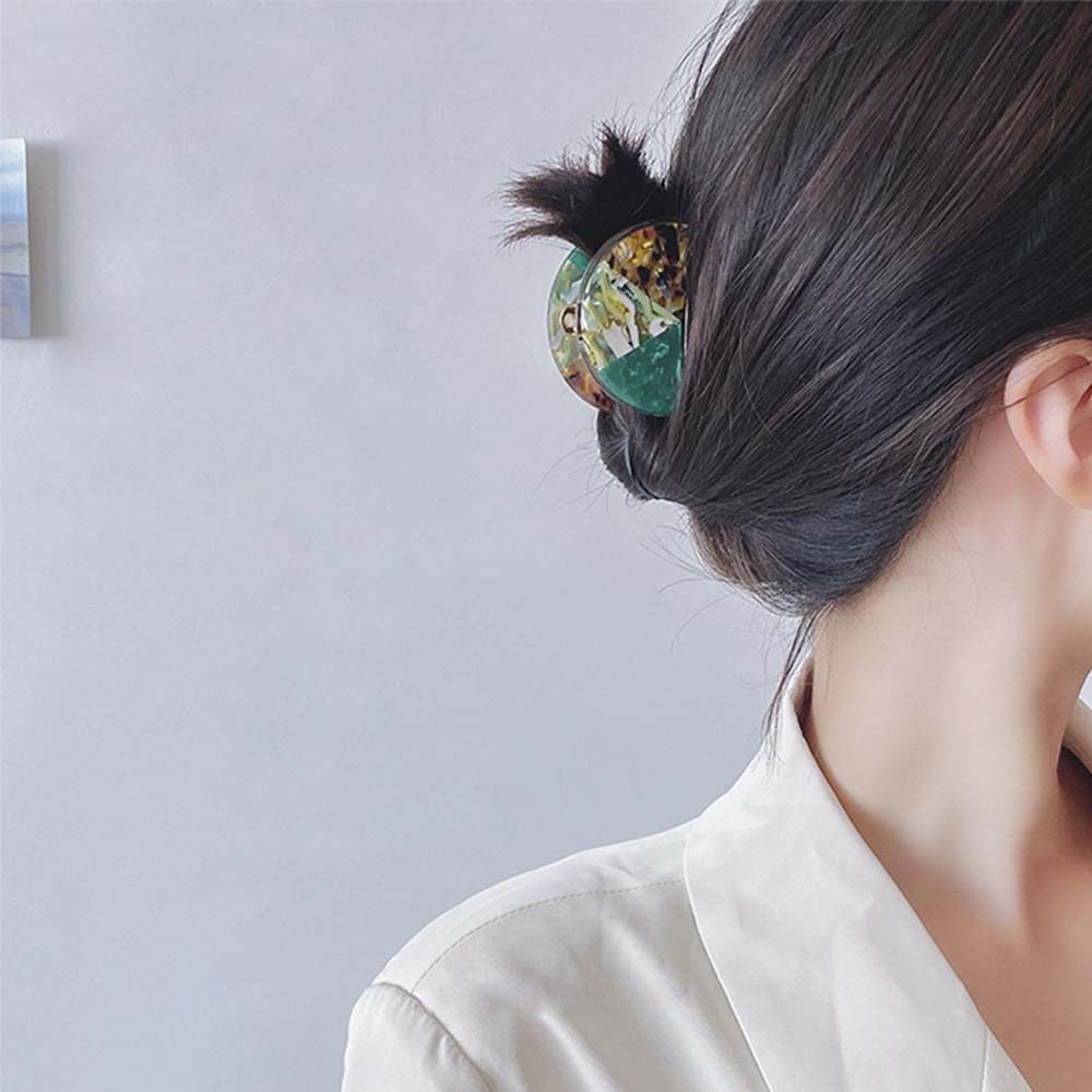 Kẹp tóc họa tiết đá cẩm thạch màu sắc ngọt ngào thiết kế thời trang phong cách Hàn Quốc cho nữ