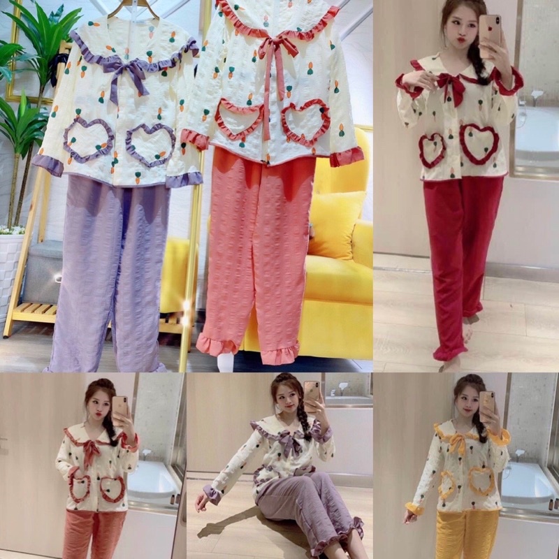 BỘ PIJAMA ĐŨI TIỂU THƯ HÀNG CAO CẤP LOẠI 1 ( HÌNH THẬT + CLIP THẬT + CÓ SẴN )