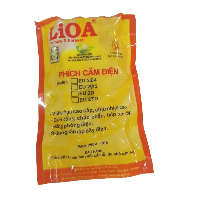 Phích cắm điện 2 chấu LiOA