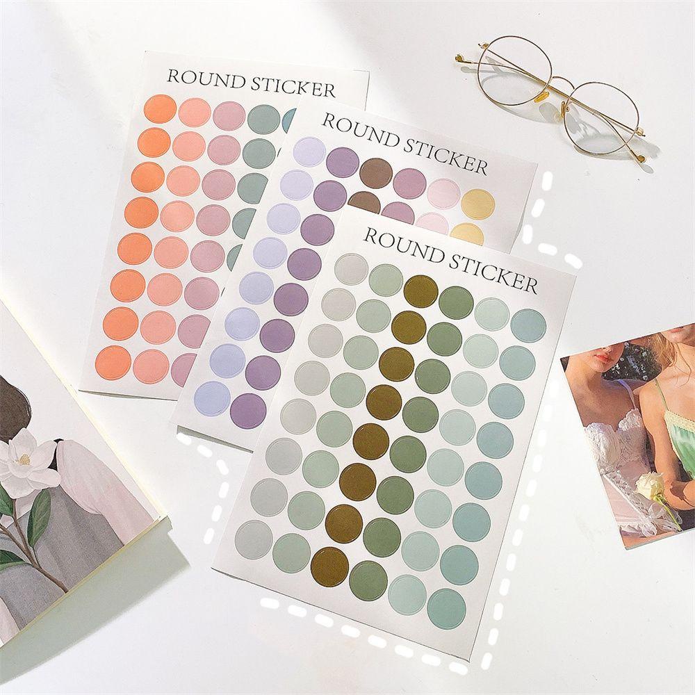 Nhãn Dán Chấm Tròn Họa Tiết Hoạt Hình Chống Nước Trang Trí Sổ Tay