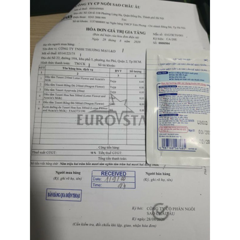 Dòng Sữa Tắm Hương Nước Hoa Tự Nhiên Tesori D`Oriente (Chai 250ml) | BigBuy360 - bigbuy360.vn