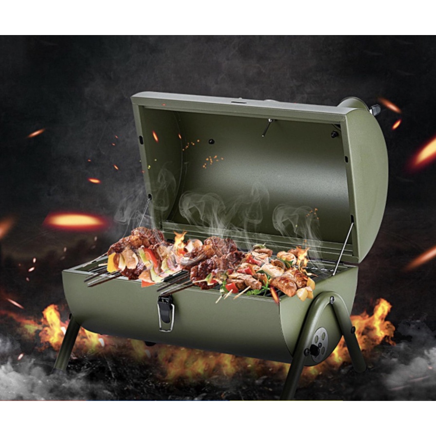 Libishop - Lò nướng dã ngoại Hun khói BBQ Bacon USA