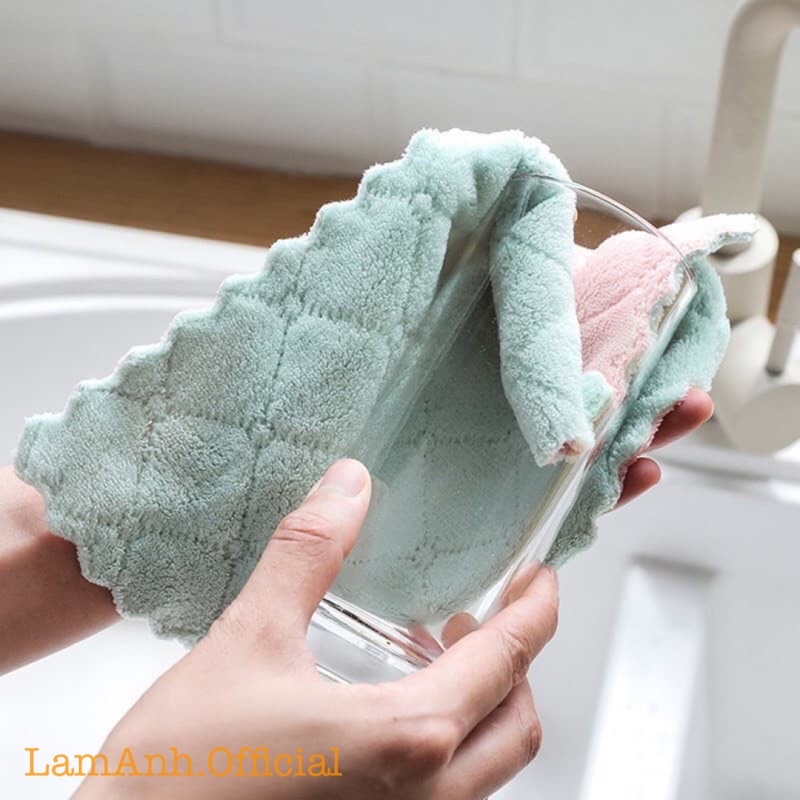 Bộ 10C Khăn lau đa năng giá rẻ Mix màu ngẫu nhiên Loại 1 xịn