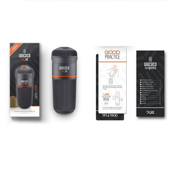 Bộ Phụ Kiện Cho Nanopresso Tương thích Với Viên Nang Cà Phê Wacaco DG Kit Tặng Kèm Kệ Để Đứng Tiện Lợi