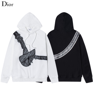 Di or Men and Women Casual Cotton Printed Satchel Hoodies Couple Sports Pullover Tops
