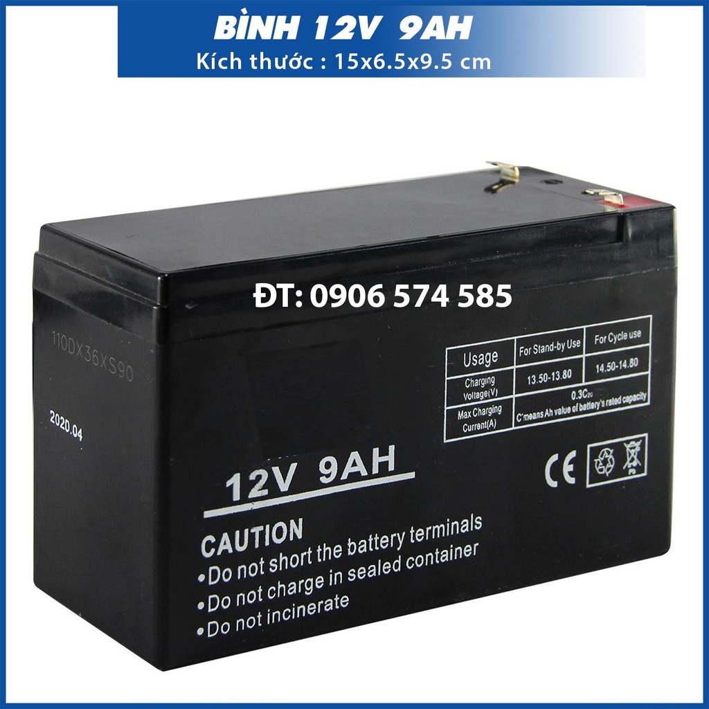 Bình ắc quy khô 12V - 20A/ 12V- 17A  14A  9A Ắc quy cho xe đạp điện, loa kẹo kéo