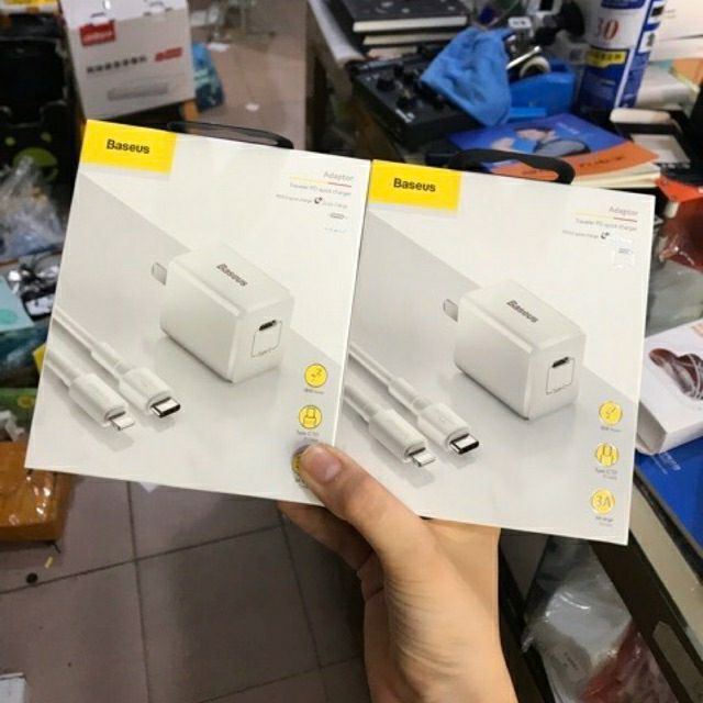 Bộ củ cáp sạc nhanh baseus 18w chuẩn PD 3.0 QC3.0 BẢO hành 6 tháng