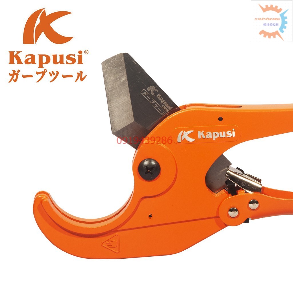 Kéo cắt ống nhựa, kìm cắt ống nhựa PVC siêu bén kích thước 63mm chính hãng Kapusi Nhật Bản (Kapusi111)