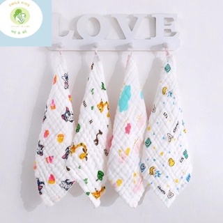 Khăn xô nhăn Emile 6 lớp 100% cotton siêu mềm, khăn rửa mặt cho bé hàng xuất khẩu