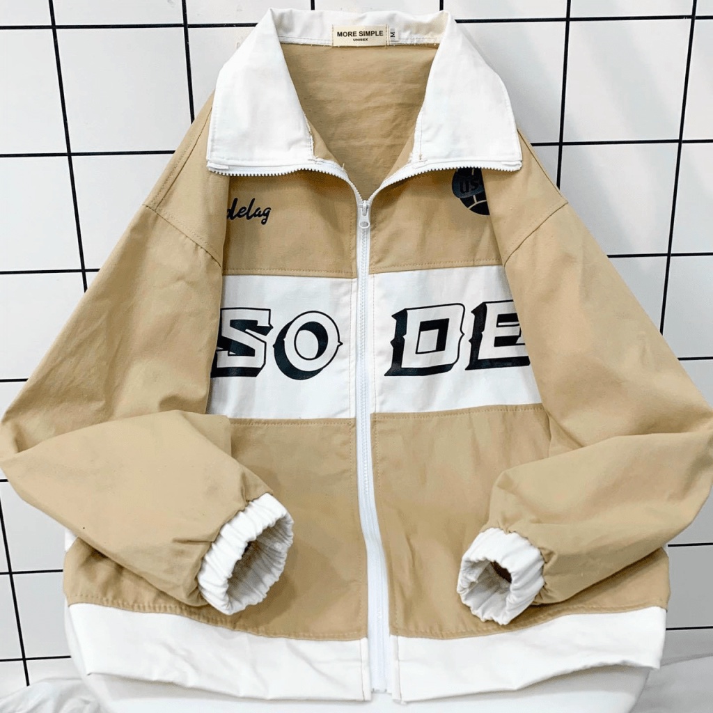 Áo Khoác Nam Cổ Trụ chất Kaki Mềm In Usodel Đẹp Form Rộng Lịch Lãm Mặc Thoải Mái NEW UNISEX