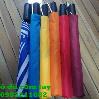 XẢ HÀNG SỐC ô dù cầm tay, ô che mưa, Ô gấp 2 gam màu sáng, trẻ trung tươi mát
