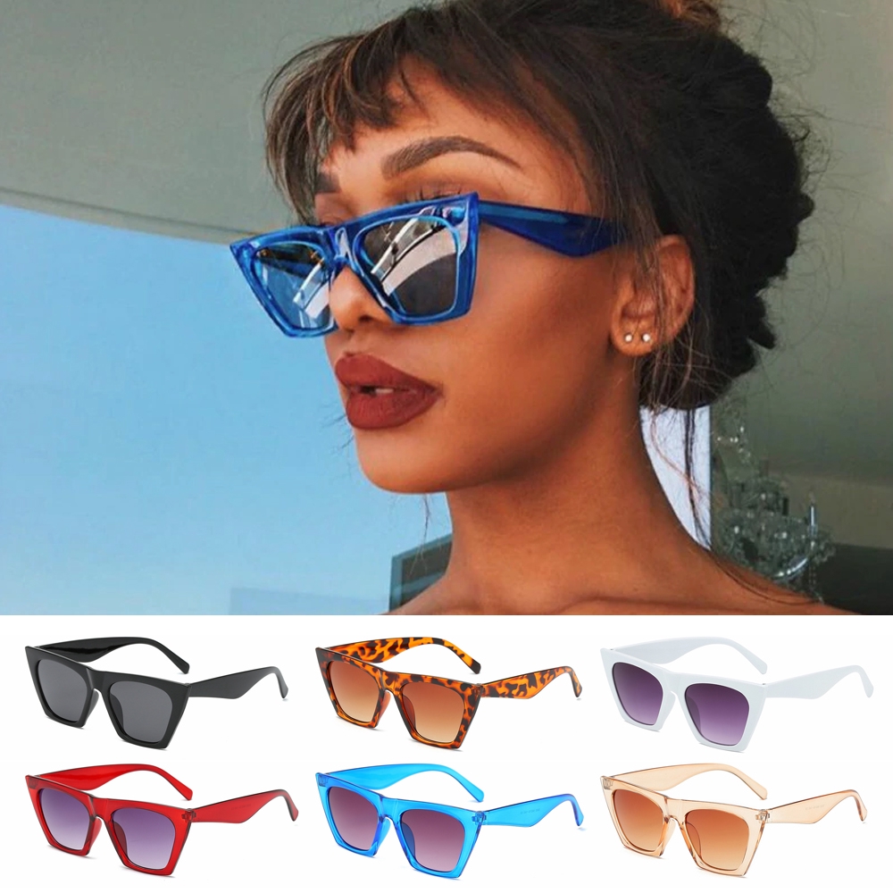 🎈FUTURE🎈 Streetwear Trendy Style Eyewear Square Frame UV400 Protection Sunglasses for Women