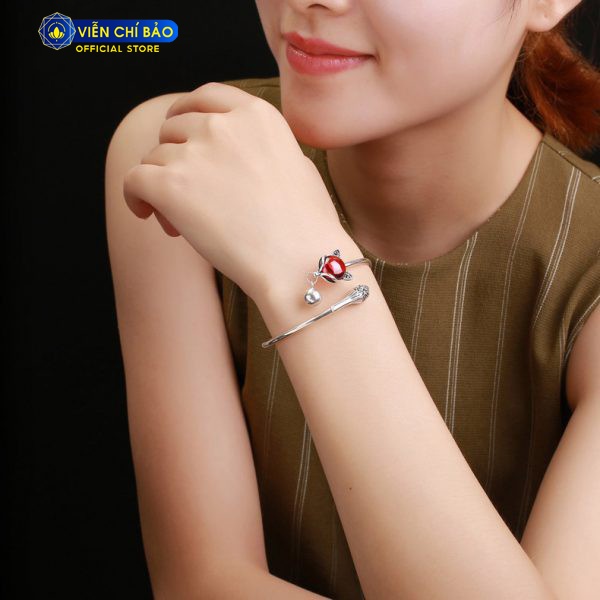 Lắc tay nữ hồ ly cửu vỹ thiên hồ đính đá bạc thời trang phụ kiện trang sức nữ Viễn Chí Bảo L000056