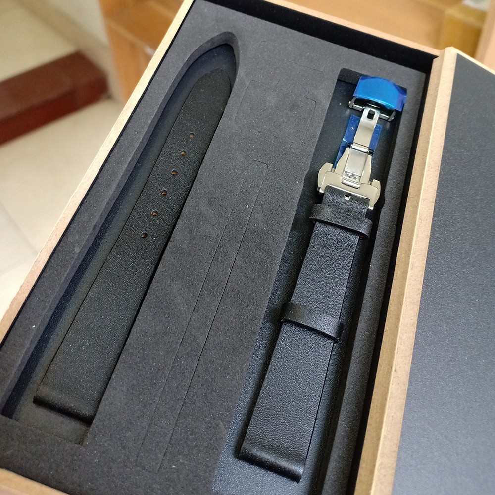 Dây đồng hồ nữ da bò cực mềm size 12.14.16 không có khóa bướm chịu nước tốt