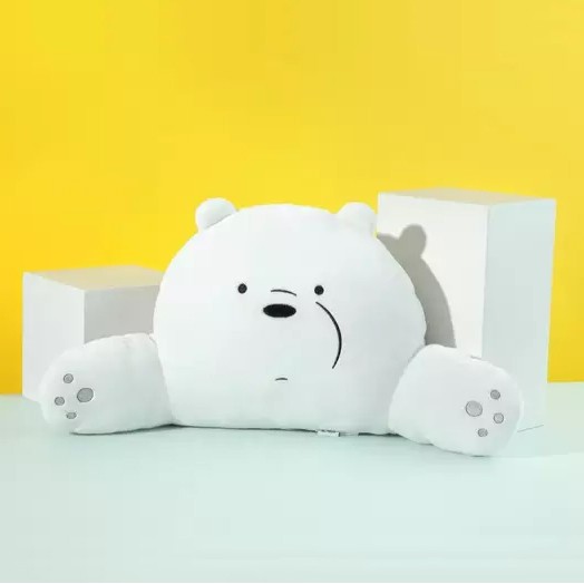 Gối tựa lưng We Bare Bears Chúng tôi đơn giản là gấu chính hãng Miniso - Gấu Trắng