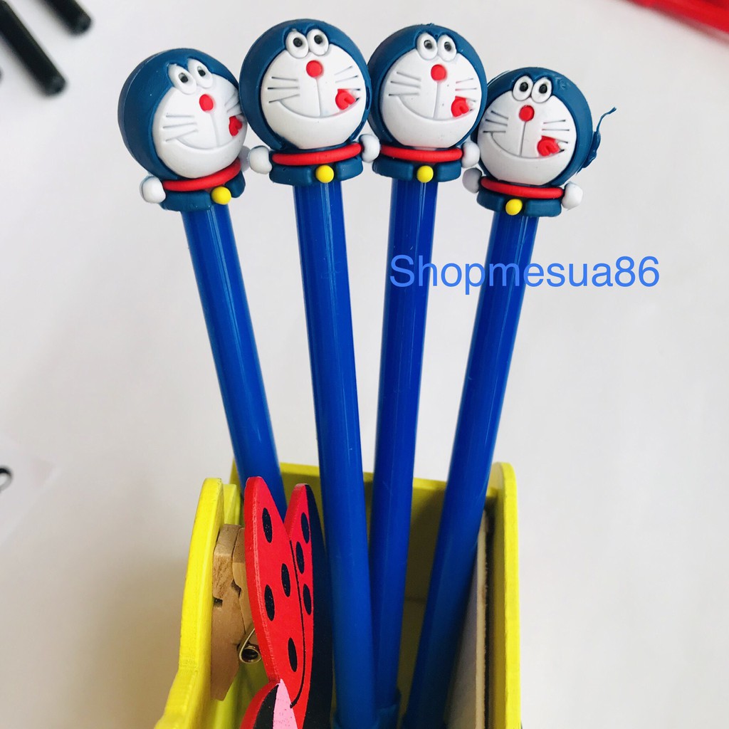 Bút đôrêmon siêu đáng yêu cho bé, bút ngộ nghĩnh đậm nét, mực trơn đều