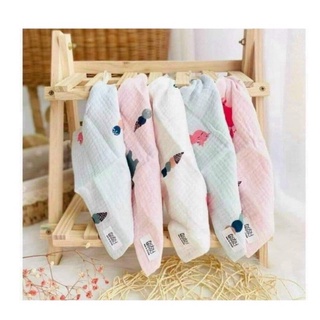 Set 5 khăn xô sữa baby bee - khăn xô sữa organic 4 lớp cao cấp cho bé