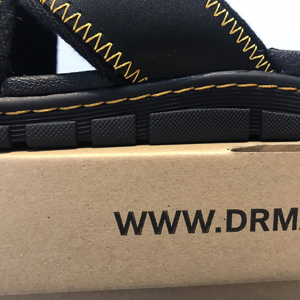 Dép Da Nam Quai Kẹp Dép Dr Martens Athens Thong Thailan Full Hộp 65Dr6