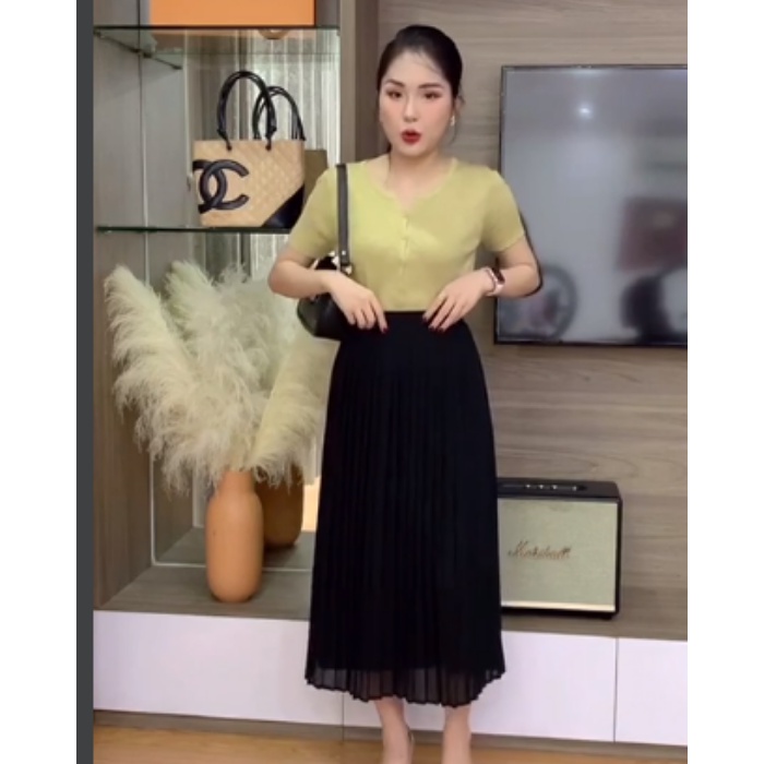 Chân Váy Xếp Ly Dáng Dài Nữ Tính Zym's House - K293