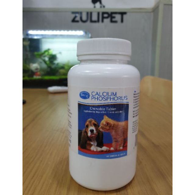 canxi cho chó mèo Calcium Phosphorus (Mỹ)
