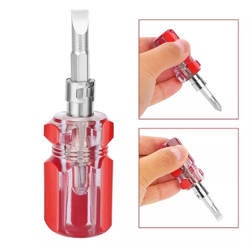 Tua vít mini ngắn 2 đầu siêu cứng chống gỉ sét 2 trong 1