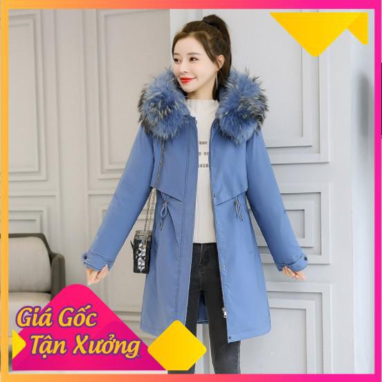 Áo khoác dáng dài cho nữ - Áo khoác [ Phao ] parka lót lông nữ siêu dày hàng Quảng Châu cao cấp xuất xư , mốt mới 2020