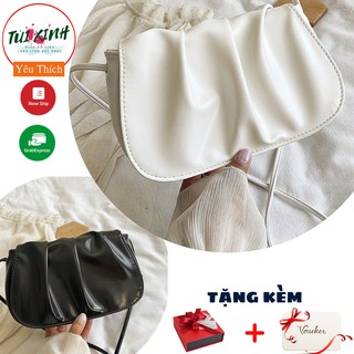 💕Túi đeo chéo nữ dáng đám mây mặt trơn thanh lịch hottrend năm nay💕