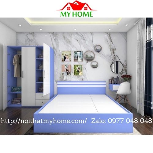 Combo Giường Ngủ Tủ Nhựa Đài Loan CHINHUEI Chính Hãng ECOPLAST, VICOPLAST CBGT02