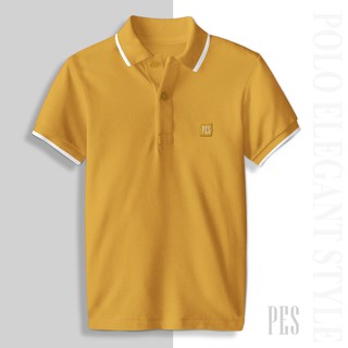 Áo thun Polo Pes Berry màu Vàng cổ bẻ vải cá sấu Cotton trẻ trung lịch lãm