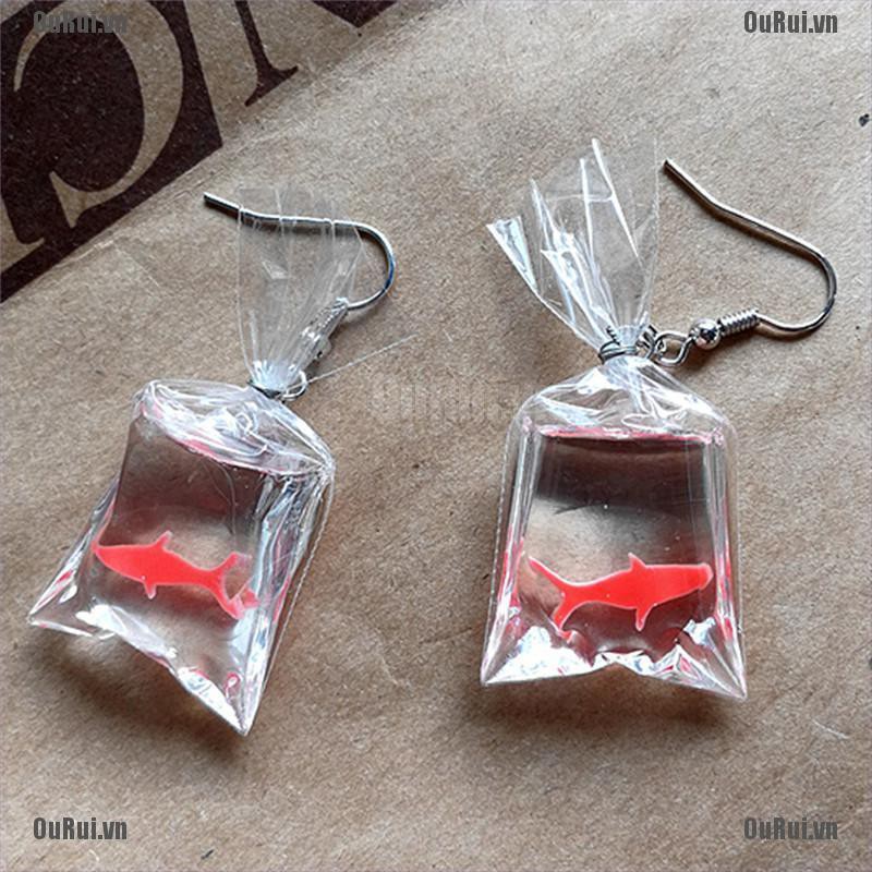 (FCC) Bông Tai Hình Giọt Nước Độc Đáo Thời Trang