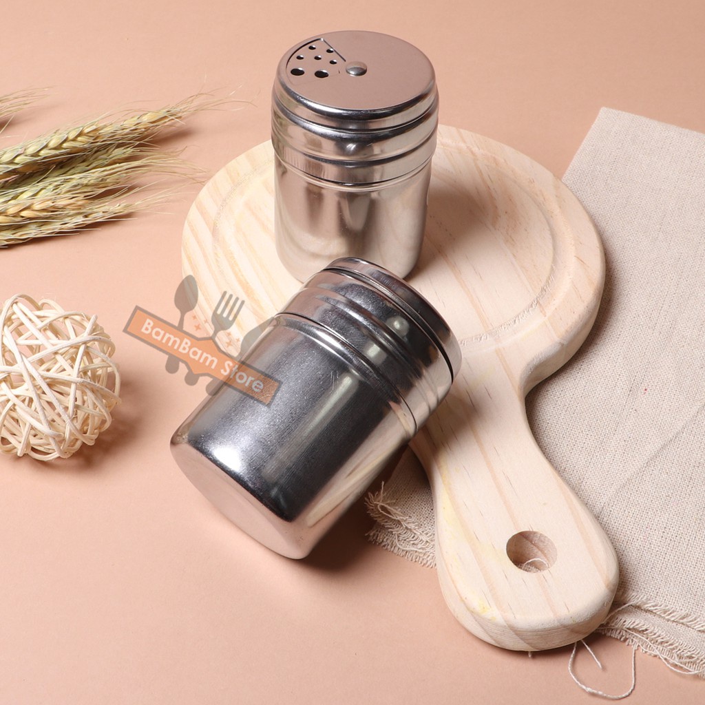 [Giá Sỉ] Hũ Đựng Tăm Đựng Tiêu INOX