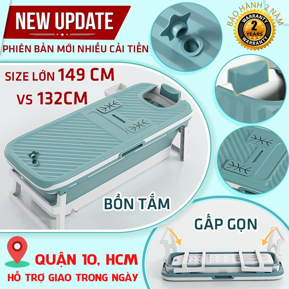 Bồn Tắm Bể Bơi Có Nắp Gập Gấp Xếp Gọn Lắp Ghép Cho Người Lớn Trẻ Em Legaxi
