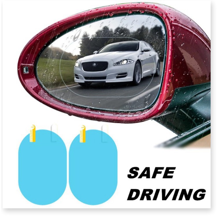 Bộ 4 miếng dán chống nước gương ô tô – 4 tấm dán kính chống nước mưa