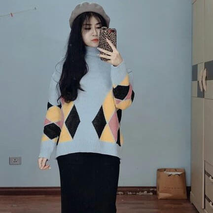 Áo len cổ lọ Ulzzang cực chất Hàn Quốc SAVVY