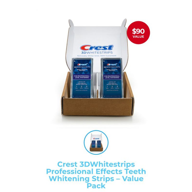 Miếng Dán Trắng Răng Crest 3D Whitestrips Professional Effects