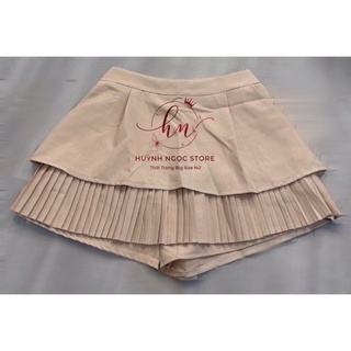Chân Váy Xếp Ly Tầng 60-95kg ( Big Size Huỳnh Ngọc )