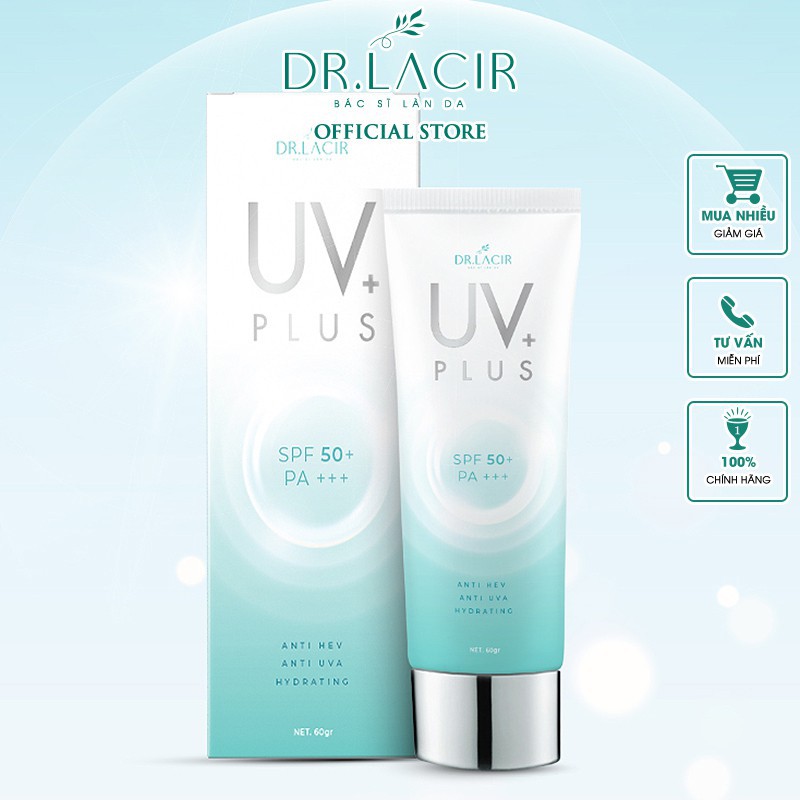 Kem Chống Nắng Sinh Học UV PLUS Dr Lacir 60ml