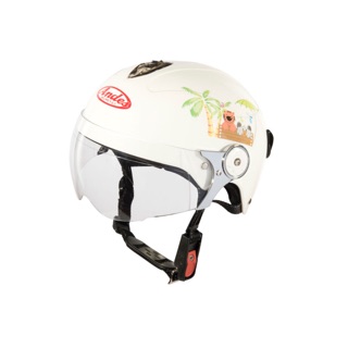 Nón Bảo Hiểm Trẻ Em Nữa Đầu Có Kính Andes 3S-108SK Hình Thú