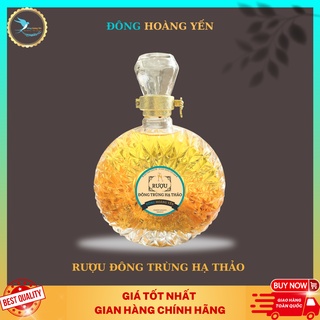 Đông trùng hạ thảo tươi ngâm r.ư.ợ.u chai xo 500ml - đông hoàng yến