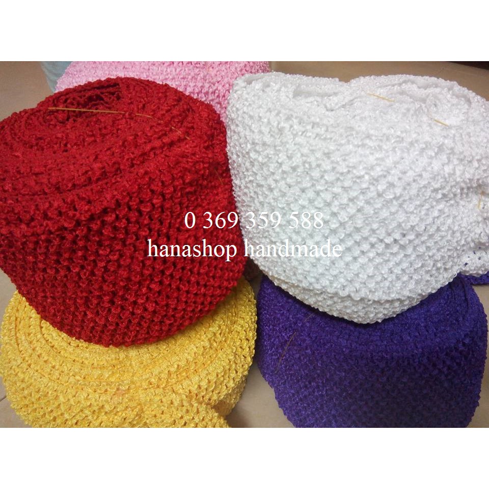 Thân thun váy tutu bản rộng 15cm