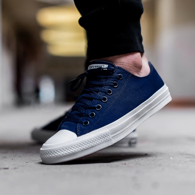 Giày Ck2 Xanh Navy Nam Cổ Thấp