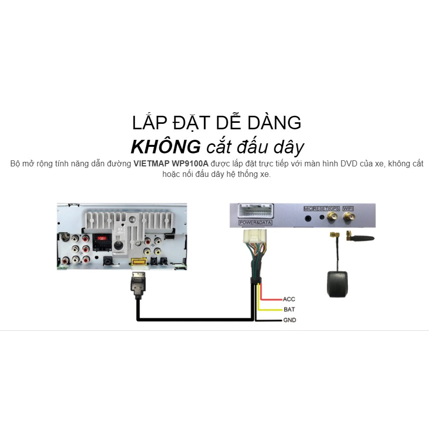 Dẫn Đường VIETMAP WP 9100A Cho DVD Pioneer